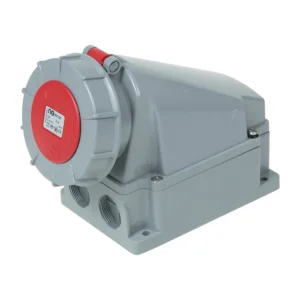 Niglon 17182 Angled Wall Socket 63A 4 Pin 415V