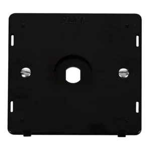 Plate 1 Gang Single Dimmer Knob White