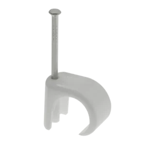 White 18 - 22mm (Round Cable) Cable Clips