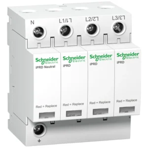 Surge Arrester Modular Triple Pole+Neutral 8Ka 350V Including Remote Transfer
