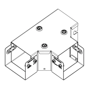 Legrand Tee 1 Compartment Top Lid Gusset IP4X 100 x 100mm Pre-Galvanised Steel