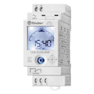 Time Switch Digital Astro 1Co IP20 16A 250V AC Grey 35mm Rail Mounted