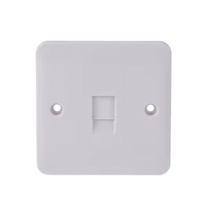 Data Socket RJ45 CAT5e 1 Gang White