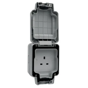 Socket 1 Gang DP Unswitched IP66 13A Grey