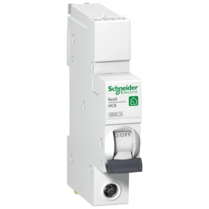 Resi9 6A 1-Pole Curve-B Miniature Circuit Breaker 6kA 18 x 96 x 78mm