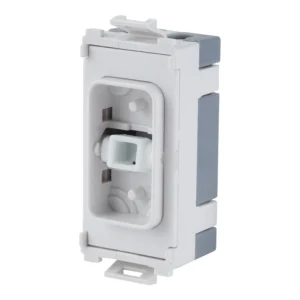 Flex Outlet Side Entry 25A White