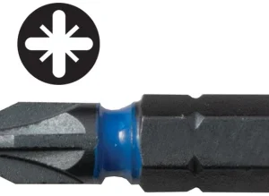 Blue Steel Screwdriver Bit 25mm PZ1 Cd/3