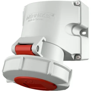 32A 400V 5 Pole 6 Hour Clock Position Wall Mounted Socket