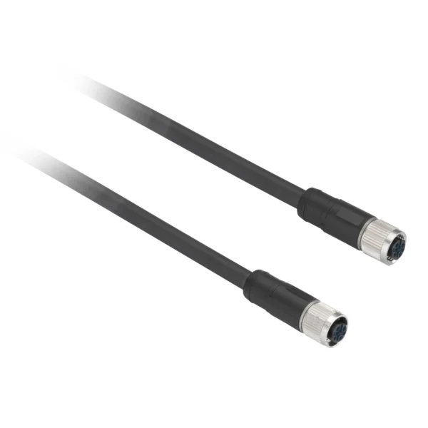 Telemecanique Sensors Series Connection Jumper, 2 straight M12, Female ...