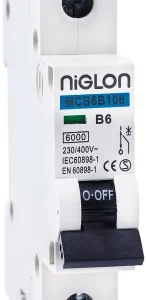 Niglon MCB SP B Curve 6A 6kA