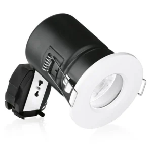 Aurora Downlight Fixed Acoustic Fire Protected 240V White Lockring IP65
