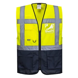 Portwest C476 Warsaw Executive Waistcoat XXL Yellow/Navy