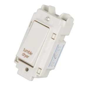20A Double Pole Grid Switch Printed 'Tumble Dryer'