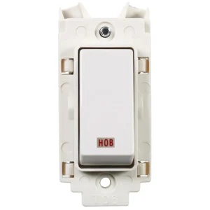 Volex Grid Switch DP Marked Hob 20A White