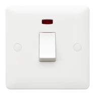 Switch 1 Gang DP Neon 20Ax White