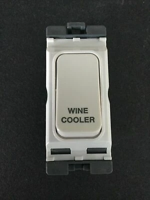 Hager Grid Switch 2-Pole 1-Way 20A Cooler Marking White Insert