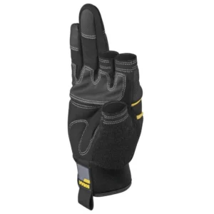 Delta Plus VV905 Size 10 Black And Yellow Glove 3 Finger Cut Artificial Leather Palm Polyester / Elastane Back