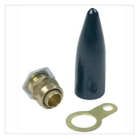 M63 Economy Indoor Non LSF Bw Pack Brass Gland And Locknut Shroud