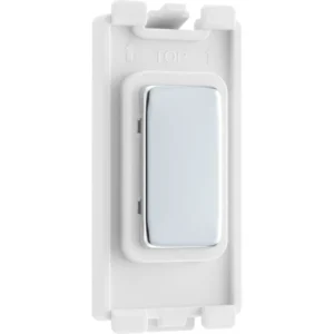 Nexus Grid Polished Chrome Blank Module