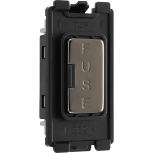 Nexus Grid Black Nickel Fuse Holder Module