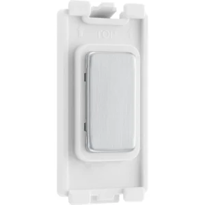 Nexus Grid Brushed Steel Blank Module