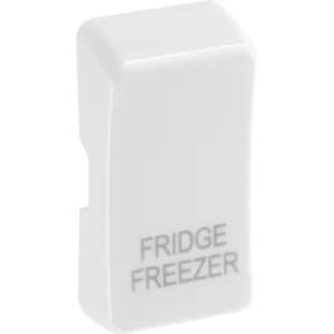 White Nexus Grid Printed Fridge Freezer Rocker