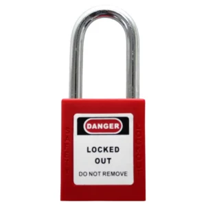 Padlock Ideal Safety Key 38mm Shackle Red