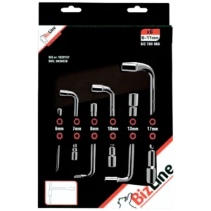Bizline Set of Socket Wrenches 6/7/8/10/13/17 mm