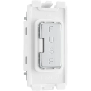 Nexus Grid Brushed Steel Fuse Holder Module