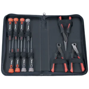 Bizline Tool Set including Screwdrivers and Electronics Pliers - 11 Piece