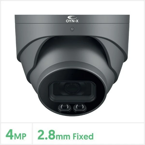 Qvis EAGLE4C-IP-TUR-FG 4MP Full-Colour Fixed Lens Network Turret Camera (Grey) - Image 3