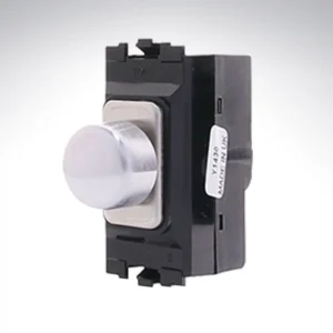 Dimmer Switch 1 Module 2 Way LED Intelligent 4-70W Brushed Stainless Steel White