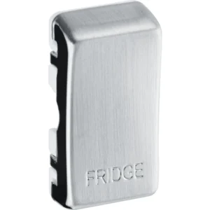 Brushed Steel Nexus Grid Embossed Fridge Rocker