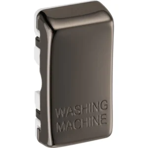 Black Nickel Nexus Grid Embossed Washing Machine Rocker
