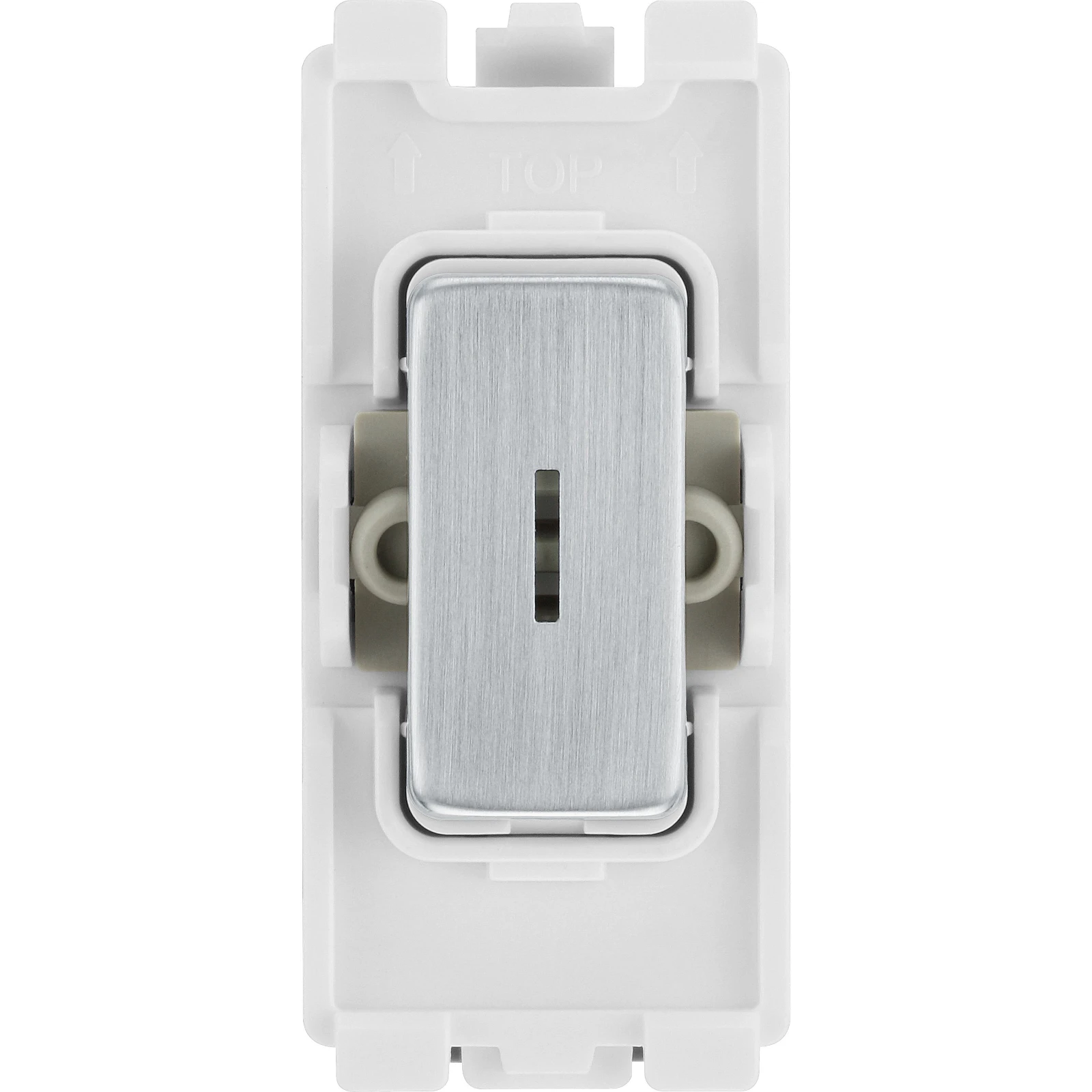 BG RBS30KY 20A DP Grid Switch - Secret Key Brushed Steel - Image 3