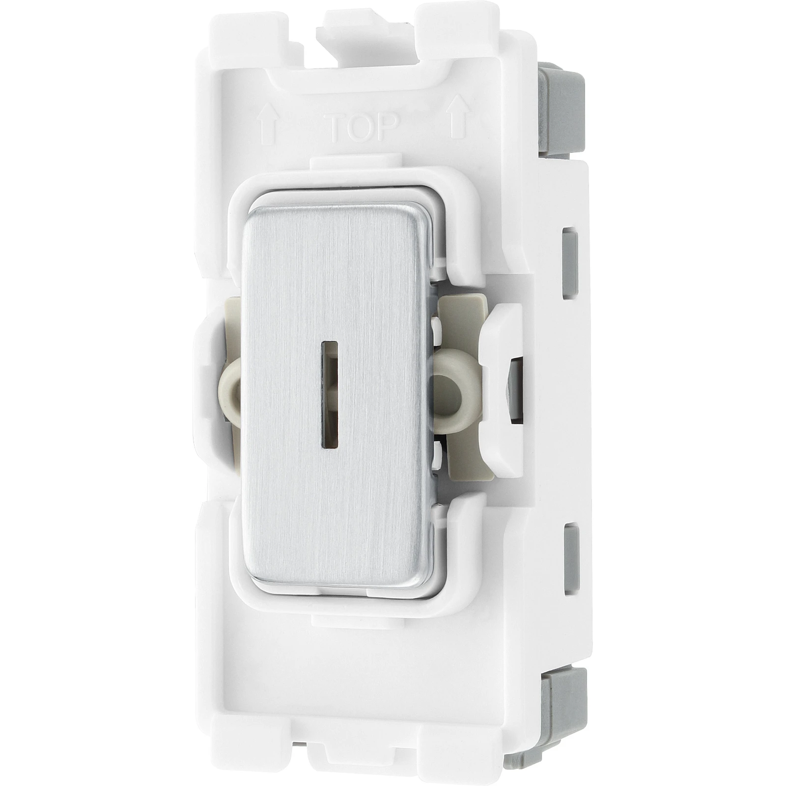 BG RBS30KY 20A DP Grid Switch - Secret Key Brushed Steel - Image 4