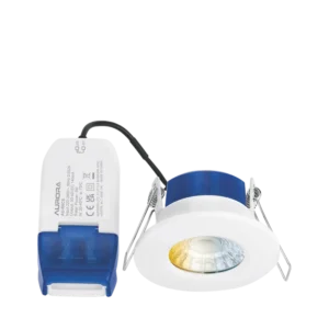 Aurora R6CS White Fixed 6W Colour Switchable Fire Rated Downlight