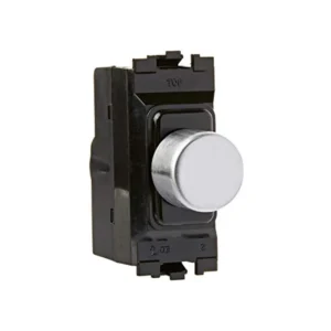 Dimmer Switch 1 Module 2 Way LED Intelligent 4-70W Brushed Stainless Steel Black