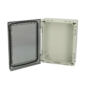 T Hinged Polycarbonate Enclosure 420 x 320 x 150mm Transparent Cover