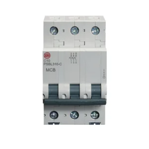 Wylex 10A Three Pole MCB C Curve 10kA