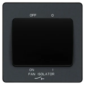 BG Evolve PCDMG15B Fan Isolator Switch 10A Matt Grey