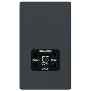 BG Evolve PCDMG20B Shaver Point 240/110V Matt Grey