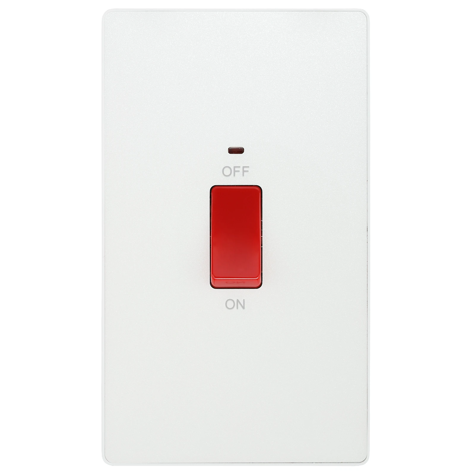BG Evolve PCDCL72W 45A 2 Gang Switch with LED Pearlescent White