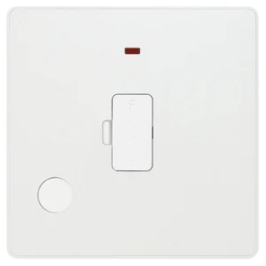 BG Evolve PCDCL54W 13A Unswitched Fused Spur with LED & Flex Outlet Pearlescent White