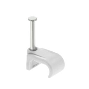 White Cable Clips for 4-6mm = T&E Cable
