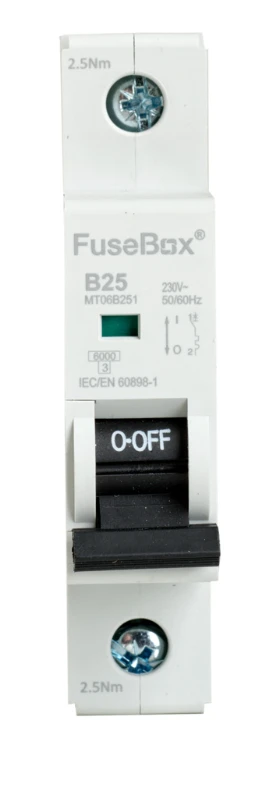 FuseBox MCB 25A 6kA Single Pole (MT06B251) - Image 3