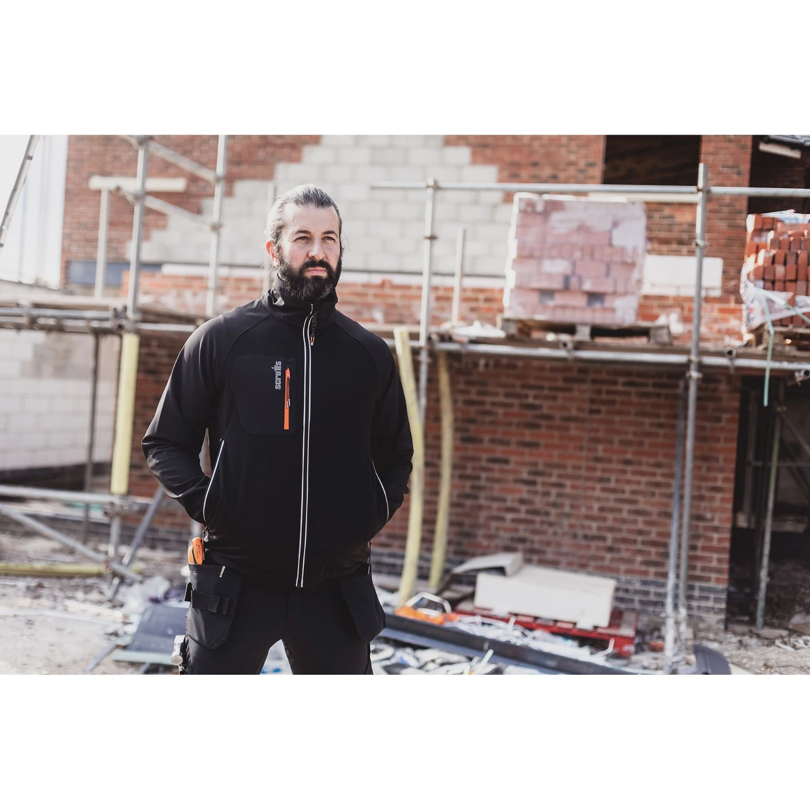 Scruffs T55123 Trade Flex Softshell Jacket Black L - Image 4