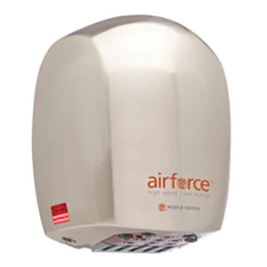 Hand Dryer 1.1kW 230V Brushed Chrome Speed Quieter Operation