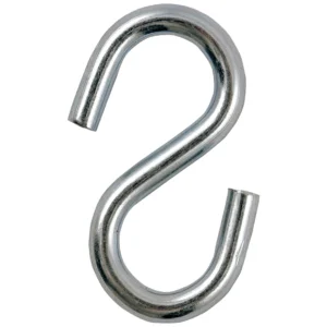 Bizline Box of Steel ''S'' hooks 3.4 mm Zinc Plated - 100 Pack