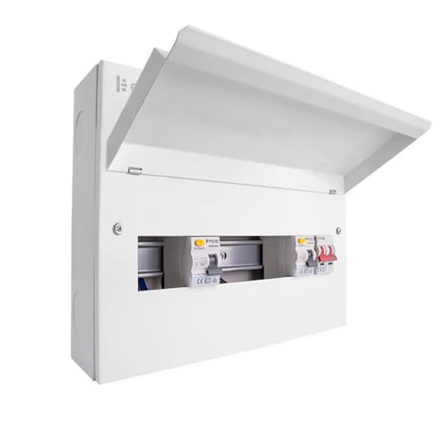 16 Way Unit with 100A Mains Switch + 2 x 80A 30mA RCD (5+5 Free Ways) - Image 2